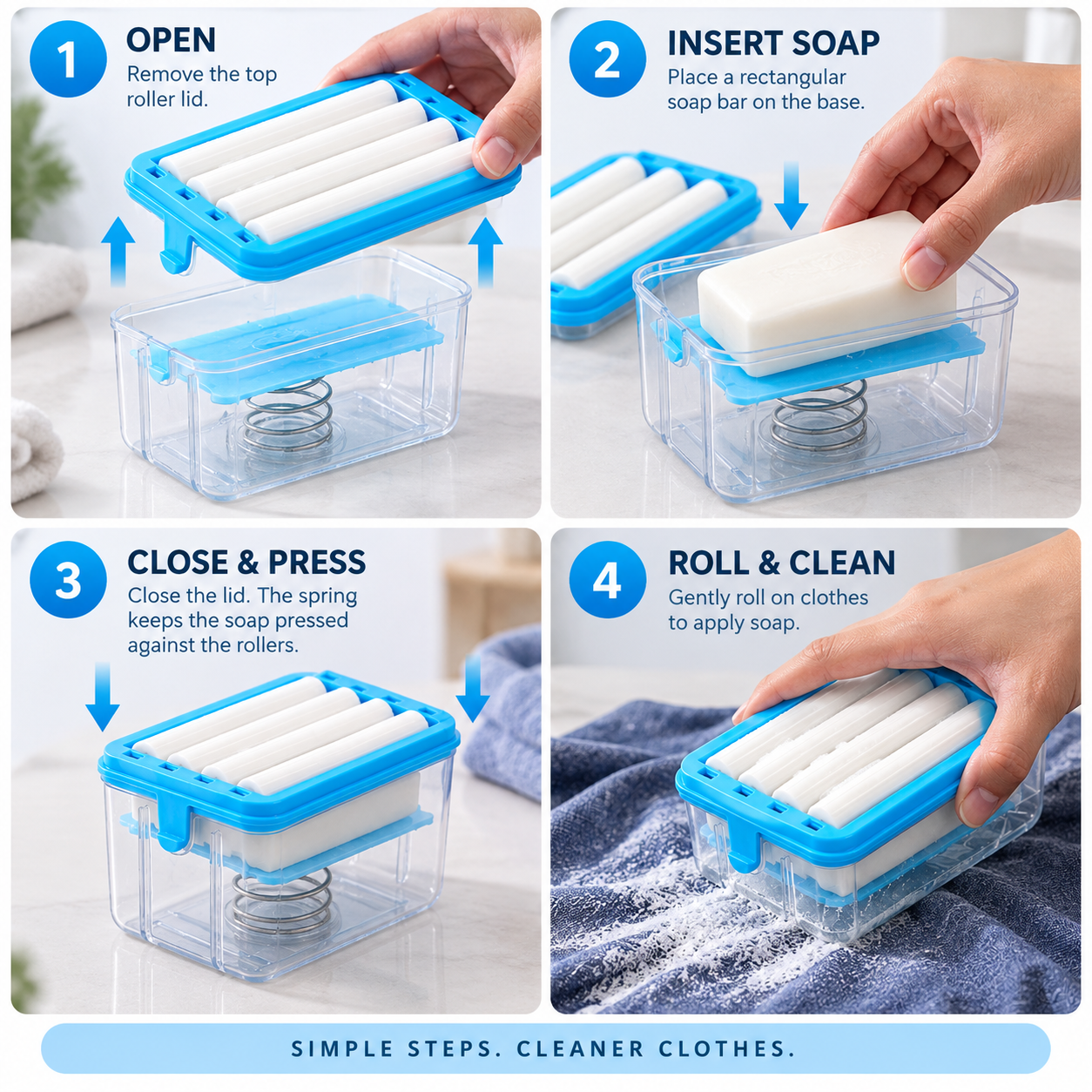 How to use the soap roller dispenser